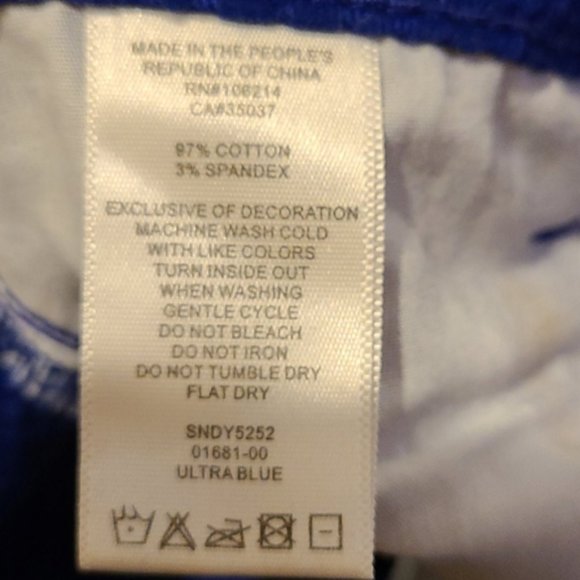 Joe's Jeans Ultra Blue Velvet Size 26 Jeans - Picture 6 of 6